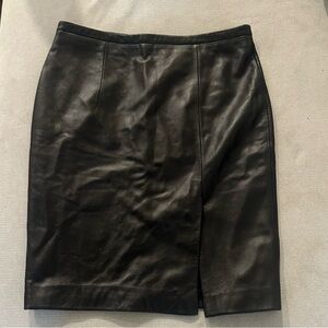 Michael Kors leather pencil skirt